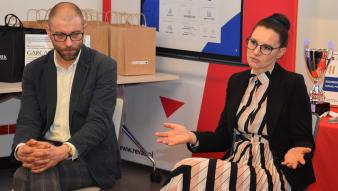 Zdjęcie z finału Kujawsko-Pomorskich Mistrzostw Menedżerskich - Turnieju Przedsiębiorczości Społecznej
